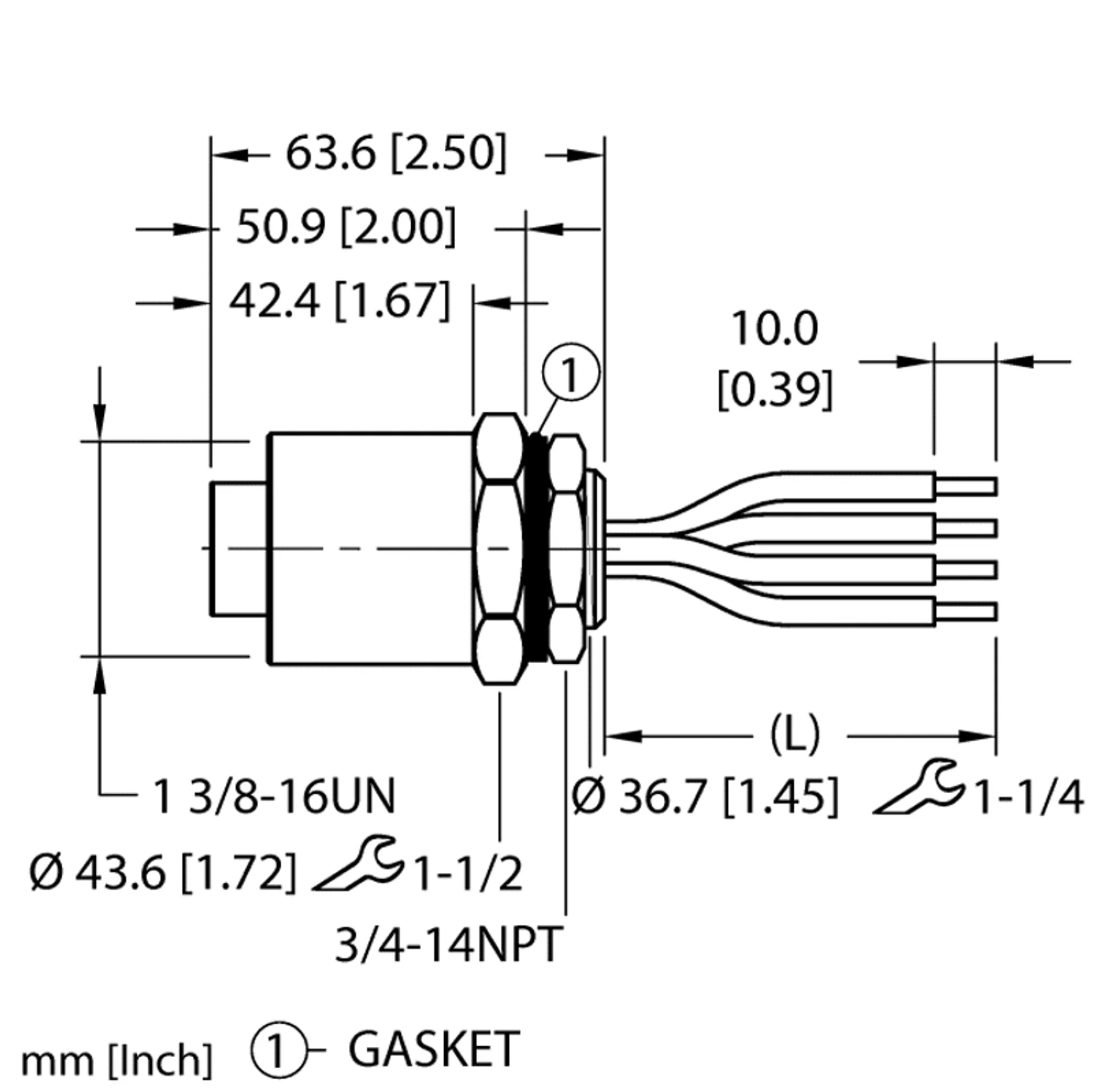 GKDF 40-2M/14.75/NPT