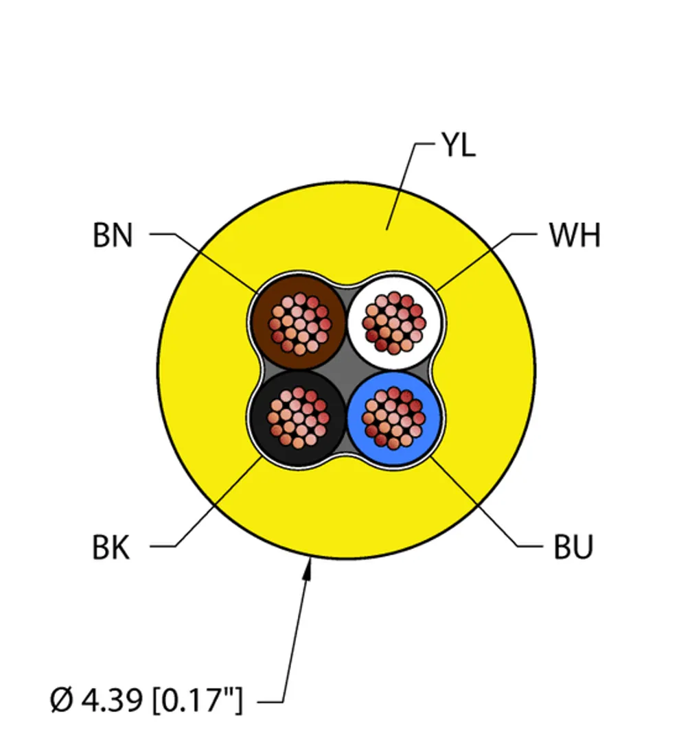 YEL,PVC,4X26,AWM