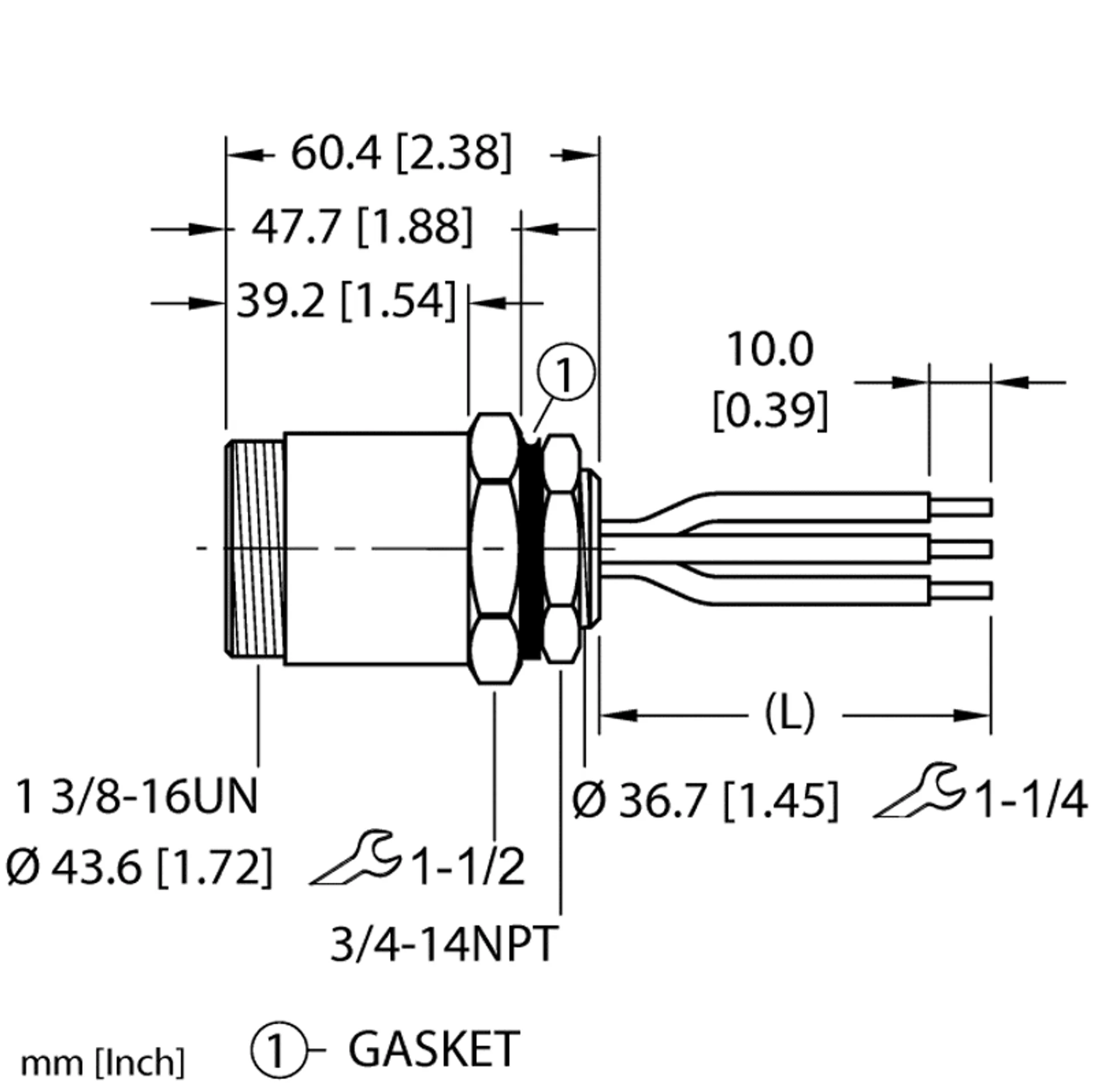 GKDFV 34-0.5M/14.75/NPT