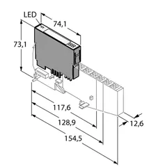 Image of the product BL20-4DI-24VDC-P