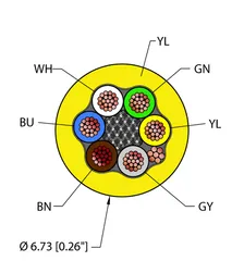 Image of the product YEL,TPU,6X18,S-DF,AWM