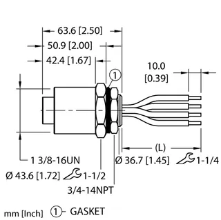 Image of the product GKDFA 40-2M/14.5/NPT/S3063