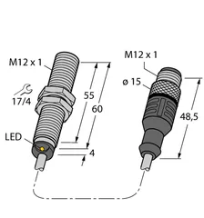 Image of the product BI2U-MT12E-AD4X-0.3-RS4.23/XOR