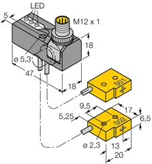 Image of the product NI2-Q6.5-0.16-BDS-2AP6X3-H1141/S34