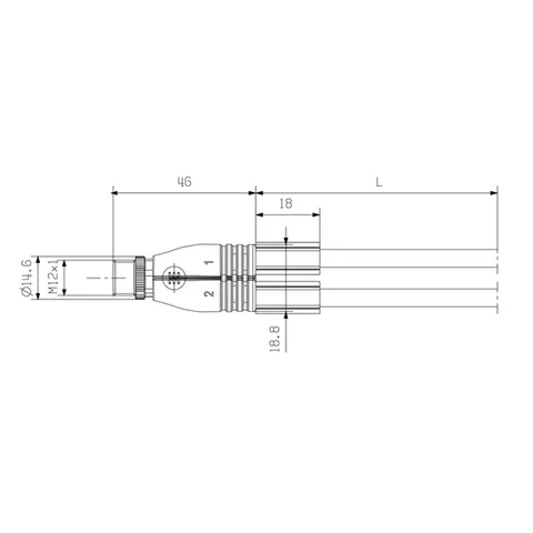 Weidmuller 1093260300 SAIL-ZW-M8BW-3-3.0UGE — Industrial Cables & Wires