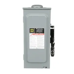 Schneider Electric H361NRB Safety switch, heavy duty, fusible, 30A, 4 wire, 3 poles, 1 neutral, 20hp, 600VAC/DC, Type 3R, bolt on hub provision — Akcesoria ogólne