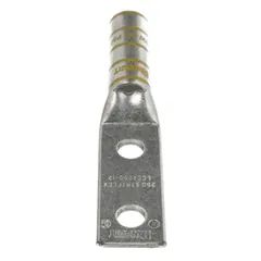Panduit LCCX250-12-X Compression Lug, 250, Flex, Tin Plated Copper, Straight, Two 1/2" Stud — Accesorios generales