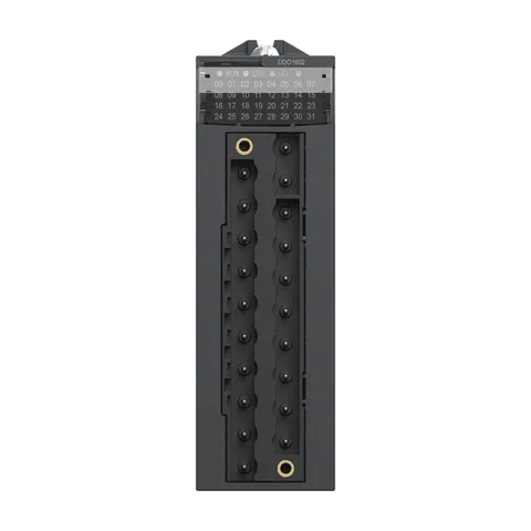 Schneider Electric BMXDDO1602 discrete output module, Modicon X80, 16 transistor outputs, 24V DC positive — Moduły rozszerzeń PLC