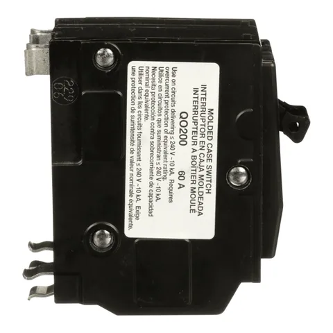 Schneider Electric QO200 Mini switch, QO, 60A, 2 pole, 240VAC, 10kA, plug in mount — General Accessories