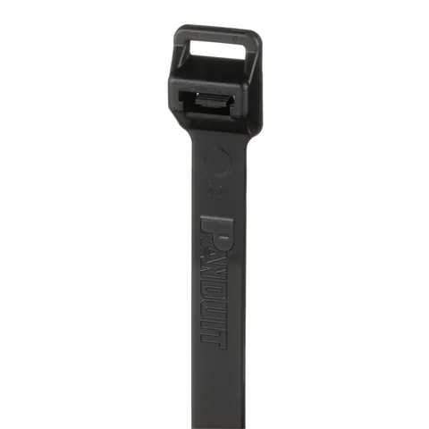 Panduit PLT12EH-C0 Heavy Duty Cable Tie, Black, UV Resistant PA6.6, 40.1" Length, 250lb, PK100 — Connectors & Plugs