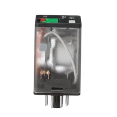 Schneider Electric 750XBXRM4L-12A General purpose relay, SE Relays, 750R, DPDT, 10A, 12 VAC, octal terminal 8 pins, clear cover with LED, lock push button — Akcesoria ogólne