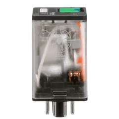 Schneider Electric 750XBXRM4L-24D General purpose relay, SE Relays, 750R, DPDT, 10A, 24 VDC, octal terminal 8 pins, clear cover with LED, lock push button — Akcesoria ogólne