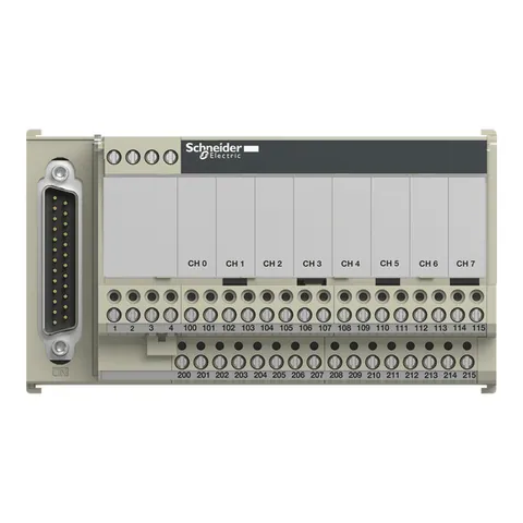Schneider Electric ABE7CPA02 connection sub-base ABE7 - for passive distribution of 8 channels — Remote I/O & Communication