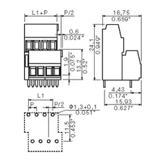 Weidmuller 1703780000 LM2N 3.50/20/90 3.2SN OR BX — Terminal Blocks
