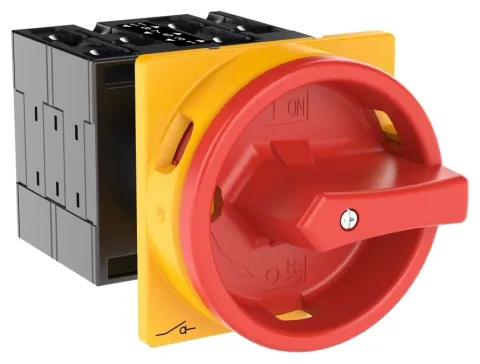 Eaton 008828 T3 Main Switch, 32 A, 3 Pole, 3 Contact Units, Emergency Stop Function — Control & HMI