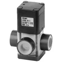 SMC LVA200-02-C LVA200, 3 Port High Purity Chemical Valve, Air Operated, Threaded Type, LVA200-02-C — Process & Flow Control Valves