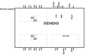 Siemens 6SL3210-1SE31-0AA0 ***spare part*** SINAMICS S120 converter PM340 Power Module input: 380... — PLC