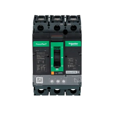 Schneider Electric HRL36060U31X Circuit breaker, 60A, 3 pole, 600VAC, 100kA, lugs, Micrologic 3.2, 80% — Interruttori automatici e fusibili