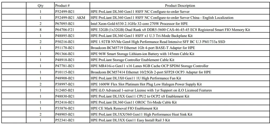 HPE Gen11 1U Rack Servers