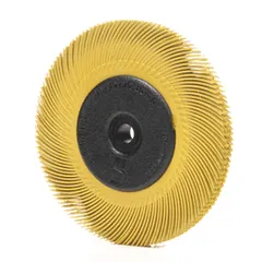 3M 7100138300 Scotch-Brite Radial Bristle Brush, 6 in x 7/16 in x 1 in 80 with Adapter, 5 ea/Case — Akcesoria ogólne