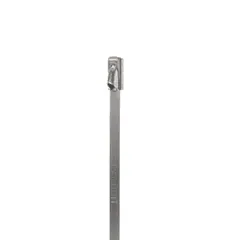 Panduit MLT4S-CP316 Pan-Steel® MLT4S-CP316 Cable Tie, SS 316, Standard, 4" Dia., PK100 — Connectors & Plugs