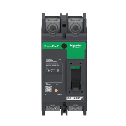Schneider Electric QDL22200 Circuit breaker, PowerPacT Q, 200A, 2 pole, 240VAC, 25kA, lugs, thermal magnetic, 80% — Akcesoria ogólne
