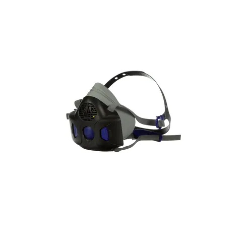 3M HF-802SD Secure Click Half Facepiece Reusable Respirator with Speaking Diaphragm , Medium — General Accessories