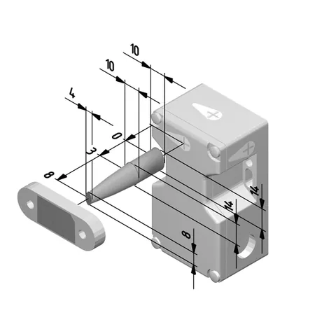 Schmersal 101172556 BNS 16-12ZR — Näherungs- & induktive Sensoren