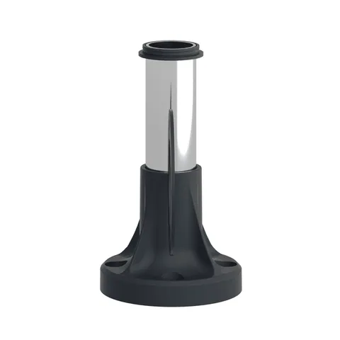 Schneider Electric XVBZ02A Fixing base, Harmony XVB, for modular tower lights, plastic, 70mm, 80mm aluminium support tube + black fixing plate — General Accessories