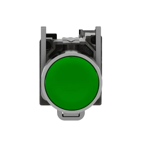 Schneider Electric XB4BA31 Harmony 22mm Push Button, Green Flush, Spring Return, Unmarked — Switches & Modular Apparatus