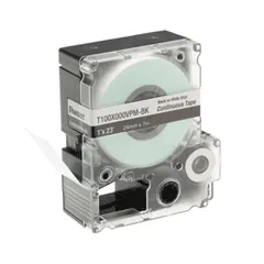 Panduit T100X000VPM-BK PXE™ Continuous Tape for MP Printers, Safety & ID, Vinyl, Black/White — Industrial Cables & Wires