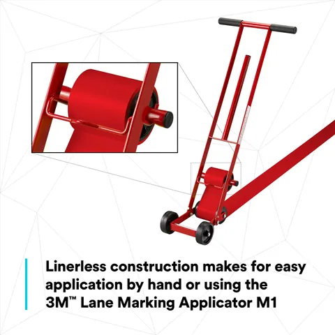 3M 7100260624 Durable Floor Marking Tape 971, Red, 3 in x 36 yd, 17 mil, 4 Rolls/Case, Individually Wrapped Conveniently Packaged — General Accessories
