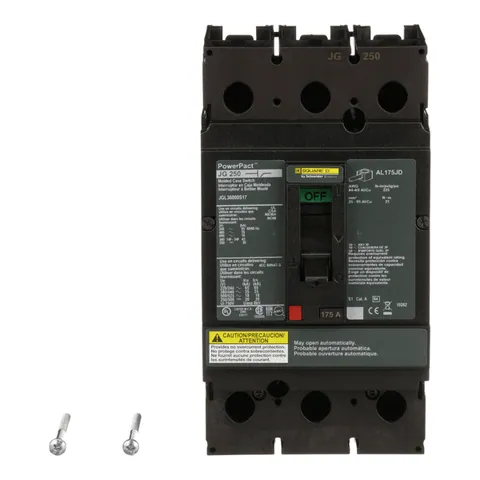 Schneider Electric JGL36000S17 Automatic switch, PowerPacT J, 175A, 3 pole, 600VAC, 18kA, lugs, magnetic — Accessori generali