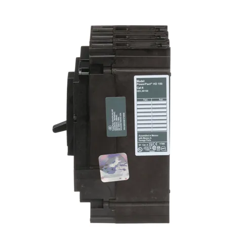 Schneider Electric HDL36150 PowerPacT H-Frame Circuit Breaker, 150A, 3 Pole, 600VAC, 14kA, Lugs, Thermal Magnetic, 80% — Accessori generali