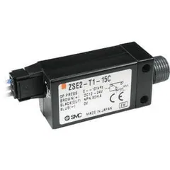 SMC ZSE2-T1-15 ZSE2, Vacuum Switch, Single Mount or for ZX and ZR Vacuum Generator, ZSE2-T1-15 — Pressure & Flow Measurement