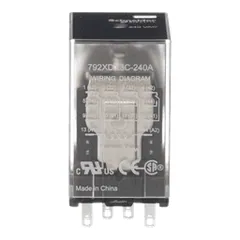 Schneider Electric 792XDX3C-240A Power relay, SE Relays, 4PDT, 3A, 240 VAC, low level bifurcated contacts, clear cover — Akcesoria ogólne