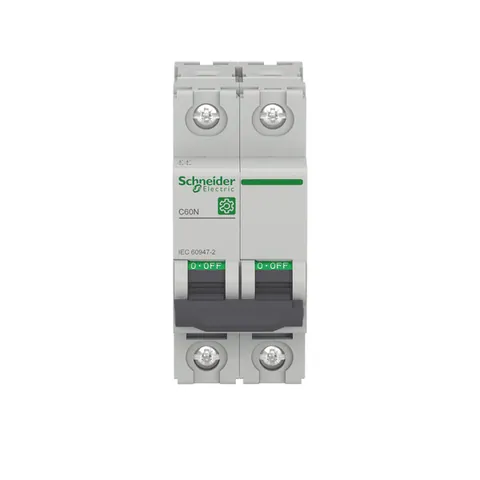 Schneider Electric M9F11232 Multi9 C60N Miniature Circuit Breaker, 2P, 32A, C Curve — Interruptores automáticos y fusibles