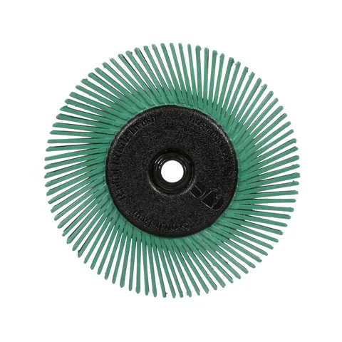 3M 7100138347 Scotch-Brite Radial Bristle Brush, 6 in x 1/2 in x 1 in 50 With Adapter, 5 ea/Case — General Accessories
