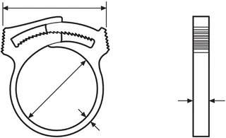 Hellermann Tyton 191-10089 Snapper Hose Clips for Tubes and Harnesses | — Accessori generali