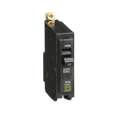 Schneider Electric QOB110 QO Mini Circuit Breaker, 10A, 1 Pole, 120/240VAC, 10kA — Circuit Breakers & Fuses