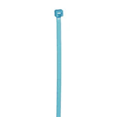 Panduit PLT2I-C76 Pan-Ty® PLT2I-C76 Cable Tie, Aqua, Tefzel, UV, High Heat, 8"L, 30lb, PK100 — Connectors & Plugs