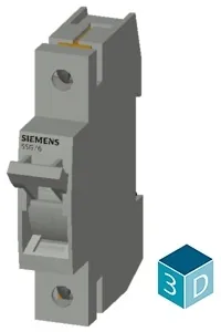 Siemens 5SG7611-0KK10 MINIZED, fuse switch disconnector, D01, 1-pole, In: 10 A, Un AC: 230 V... — Electrónica y PCB