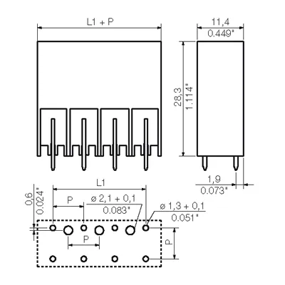 Weidmuller 1930680000 SV 7.62HP/10/180G 3.5SN BK BX — Akcesoria ogólne