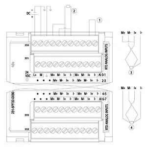 Siemens 6ES7231-5PF32-0XB0 S7-1200, ANALOG INPUT SM 1231 RTD, 8 AI — PLCs