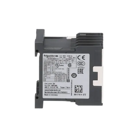 Schneider Electric LC1K0910F7 Contactor, IEC, TeSys K, 9A, 3 P, 5 HP at 480VAC, nonreversing, 1 NO auxilliary contact, 110VAC 50/60 Hz coil — Elektronika i płytki PCB