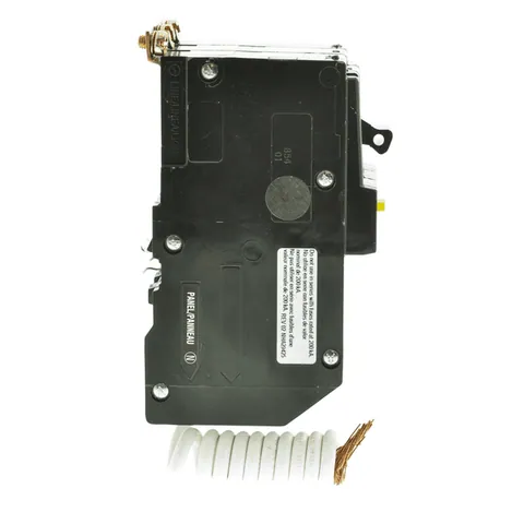 Schneider Electric QOB350GFI Mini circuit breaker, QO, 50A, 3 pole, 208Y/120VAC, 10kA, 6mA grd fault A, pigtail, bolt on mount — Accessori generali