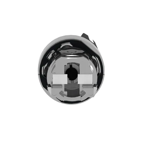 Schneider Electric ZB4BD2 Harmony, 22mm Push Button, selector switch operating head, 2 position, maintained, black, unmarked — Interruptores y aparamenta modular