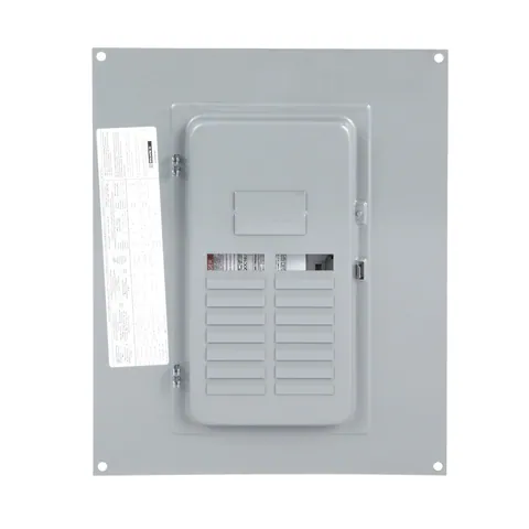 Schneider Electric QOC16US Replacement cover, QO, for 16 space load center, surface, gray — General Accessories