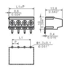 Weidmuller 9994990000 LM 5.08/06/180 3.5SN OR BX — General Accessories