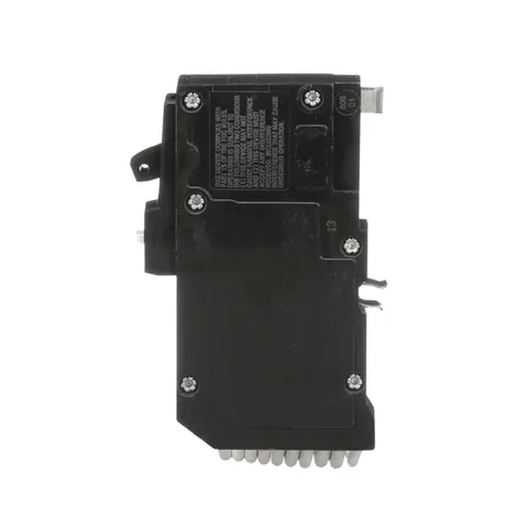 Schneider Electric QO115CAFI Mini circuit breaker, QO, 15A, 1 pole, 120/240VAC, 10kA, combo arc fault, pigtail, plug in mount — General Accessories